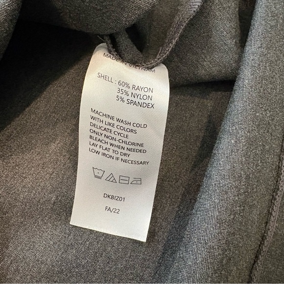 Quince Ultra-Stretch Ponte Cap Sleeve Dress in Grey, Sz M - Picture 15 of 15